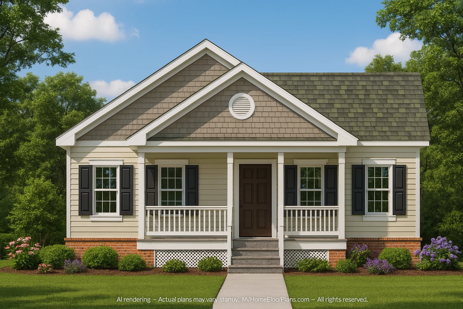 Charming 4-Bedroom Craftsman House Plan with Cozy Layout