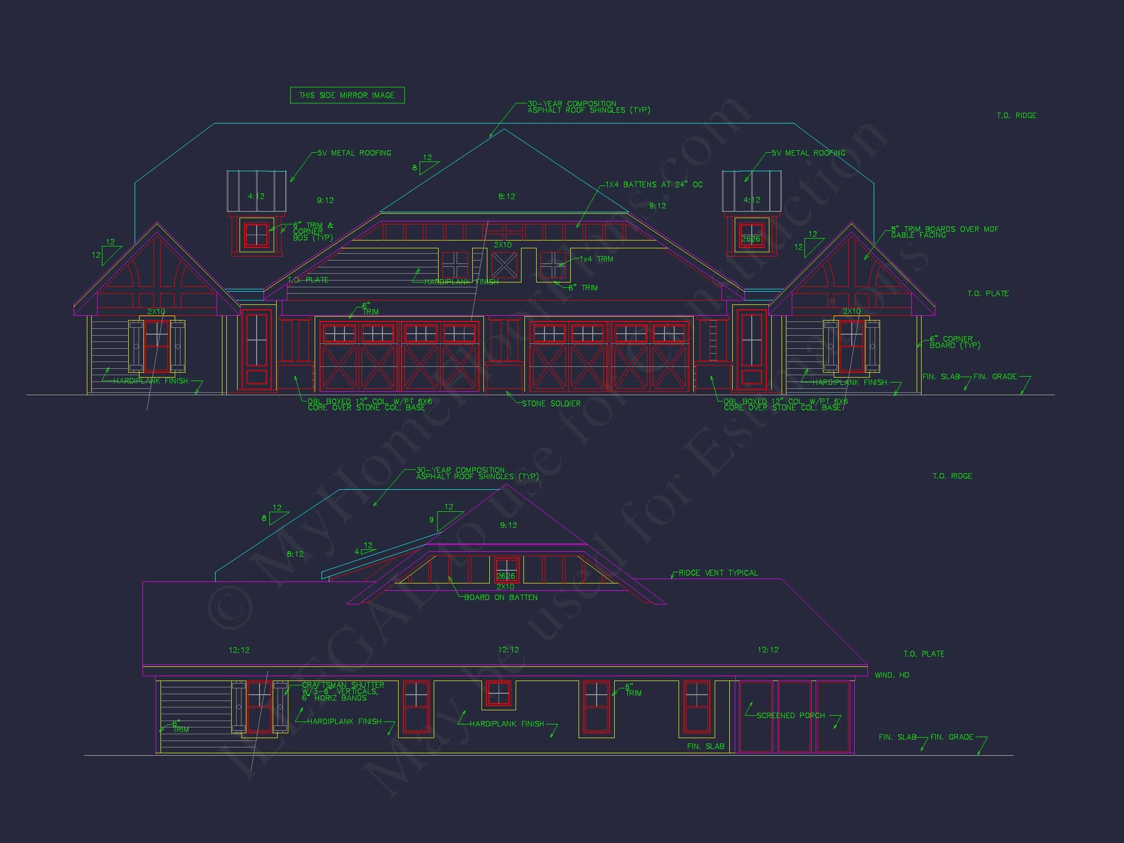 Charming Craftsman Duplex House Plan with Smart Single-Level Layout (45)