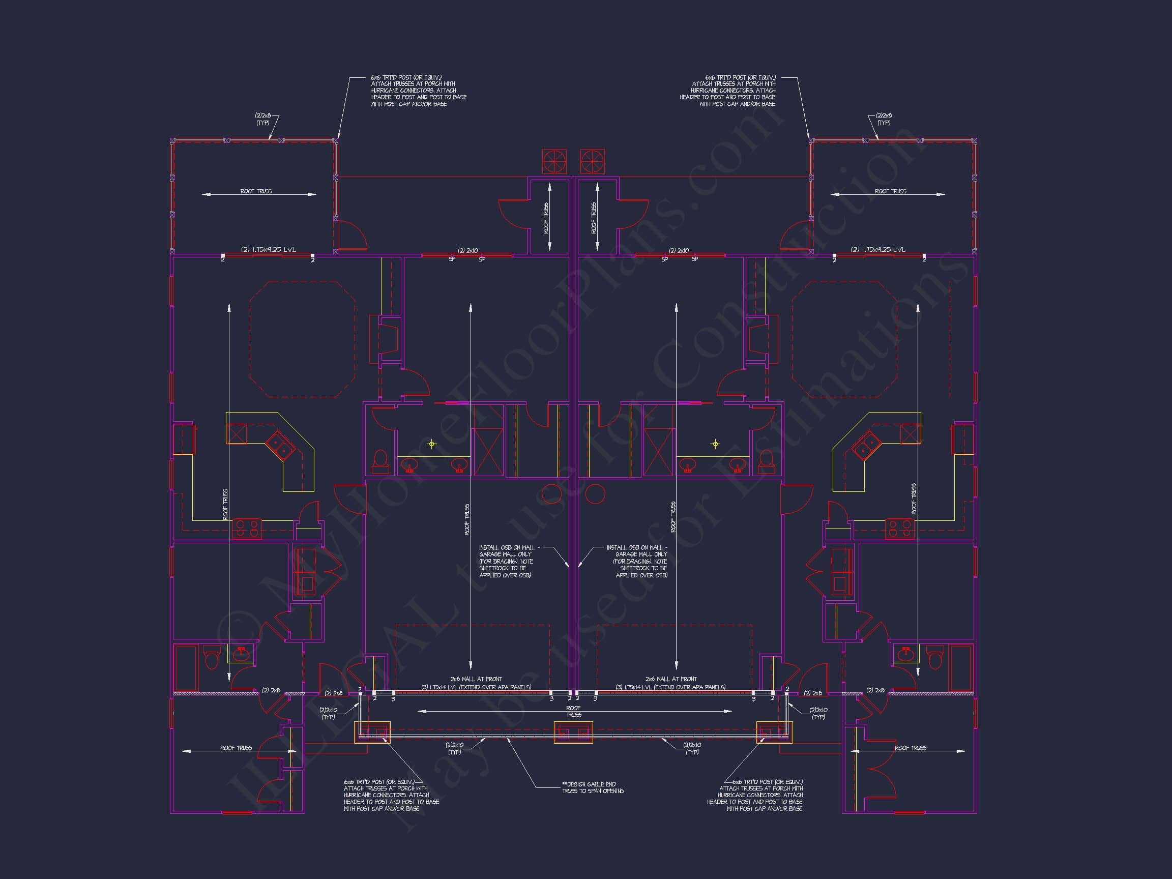 Charming Craftsman Duplex House Plan with Smart Single-Level Layout (54)