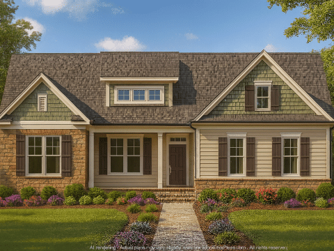 Charming Craftsman House Plan with Open Layout & 1,911 Heated Sq. Ft.