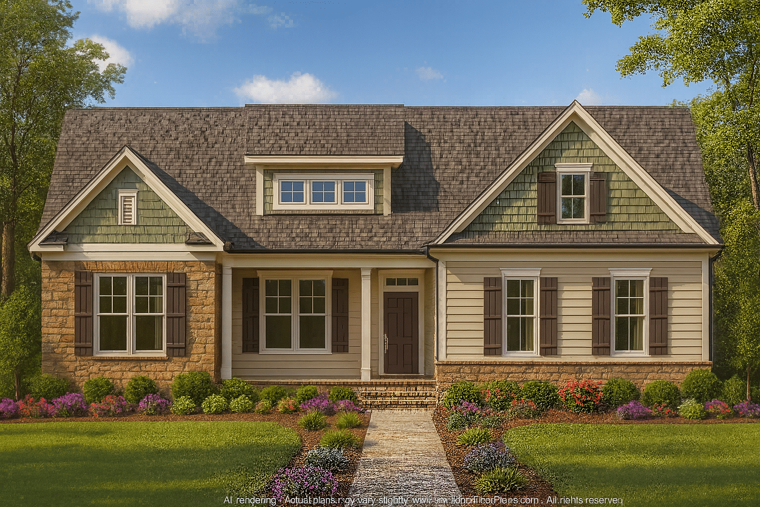 Charming Craftsman House Plan with Open Layout & 1,911 Heated Sq. Ft.