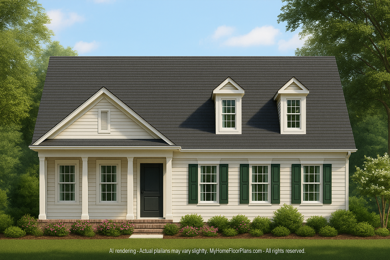IMPORTANT Make the house as realistic as possible, landscape orientation, and display entire house. Do not cut off right or left side of house!