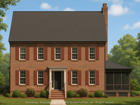 IMPORTANT Make the house as realistic as possible, landscape orientation, and display entire house. Do not cut off right or left side of house!