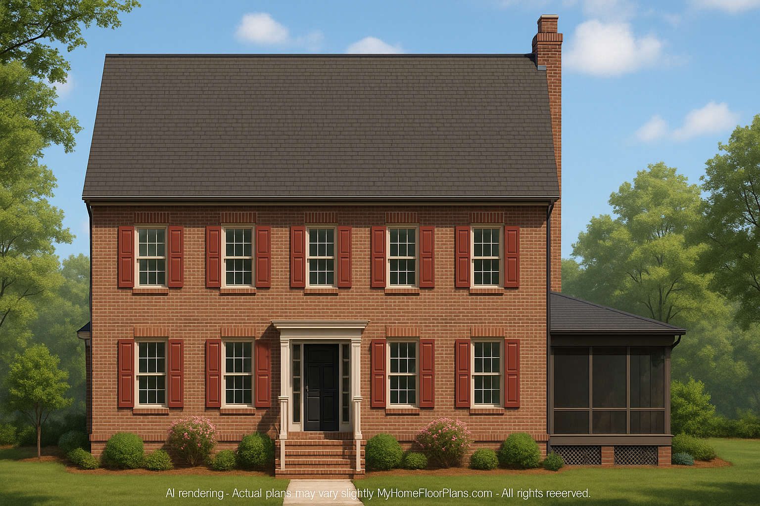 IMPORTANT Make the house as realistic as possible, landscape orientation, and display entire house. Do not cut off right or left side of house!