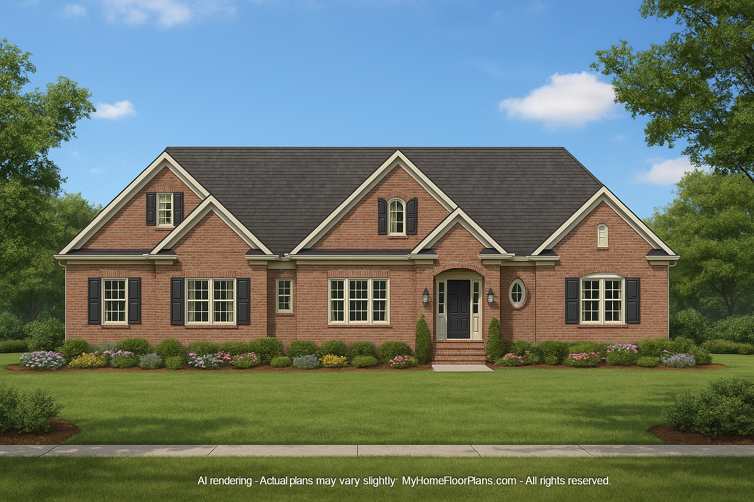 IMPORTANT Make the house as realistic as possible, landscape orientation, and display entire house. Do not cut off right or left side of house!