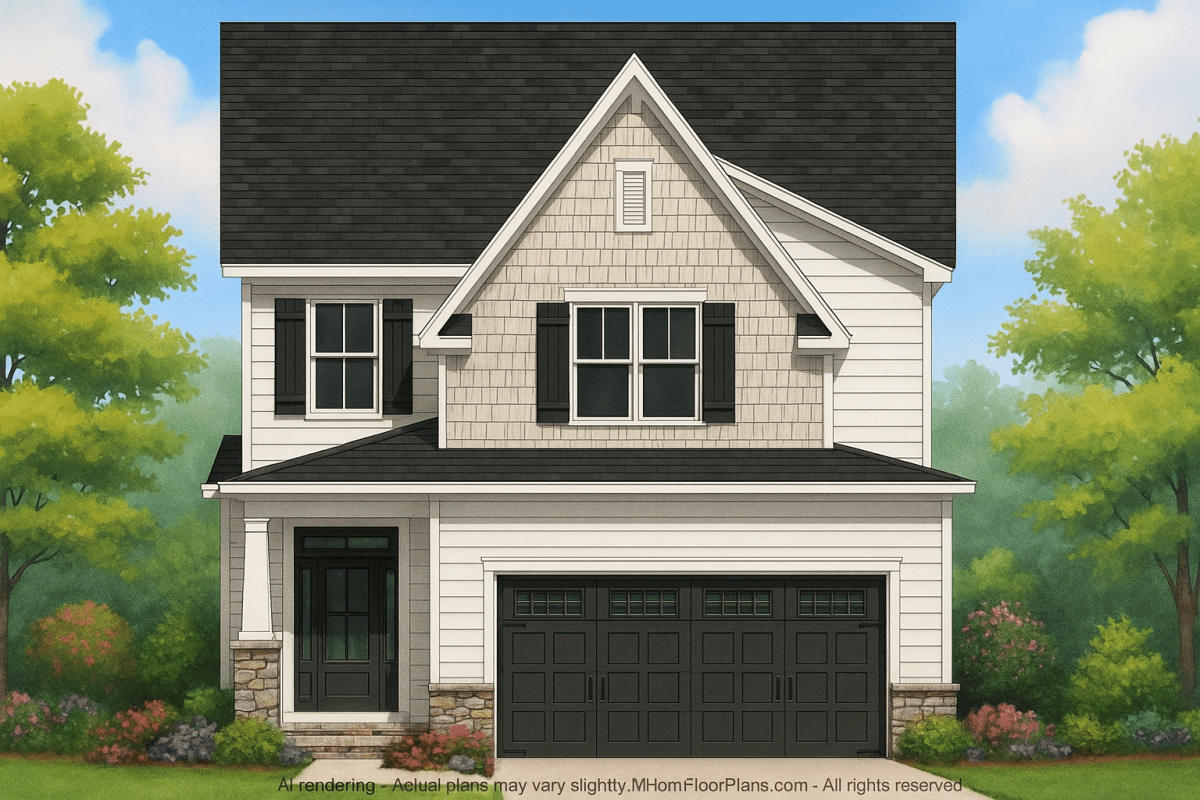 IMPORTANT Make the house as realistic as possible, landscape orientation, and display entire house. Do not cut off right or left side of house!