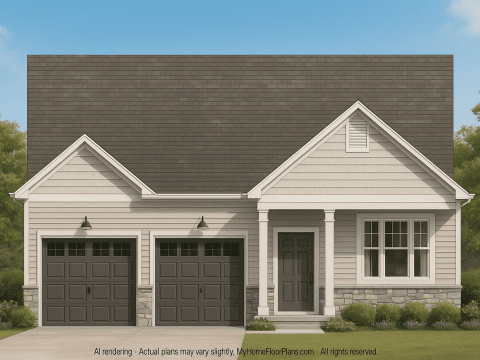 IMPORTANT Make the house as realistic as possible, landscape orientation, and display entire house. Do not cut off right or left side of house!