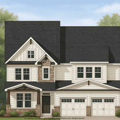 IMPORTANT Make the house as realistic as possible, landscape orientation, and display entire house. Do not cut off right or left side of house!