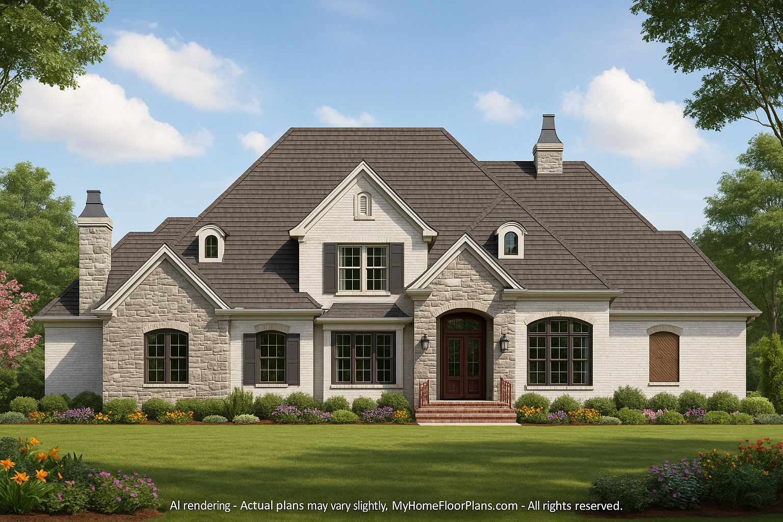 IMPORTANT Make the house as realistic as possible, landscape orientation, and display entire house. Do not cut off right or left side of house!