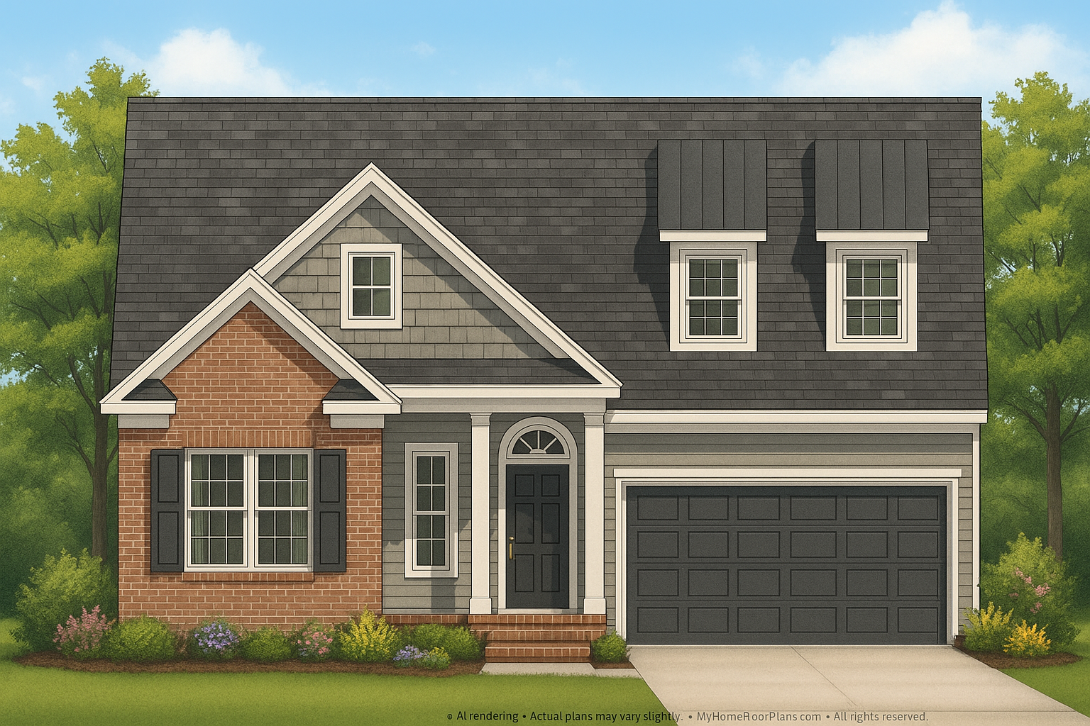 IMPORTANT Make the house as realistic as possible, landscape orientation, and display entire house. Do not cut off right or left side of house!