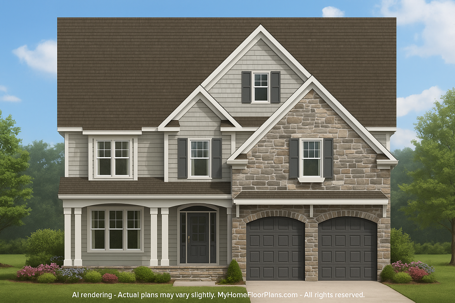 IMPORTANT Make the house as realistic as possible, landscape orientation, and display entire house. Do not cut off right or left side of house!