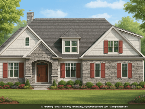 IMPORTANT Make the house as realistic as possible, landscape orientation, and display entire house. Do not cut off right or left side of house!