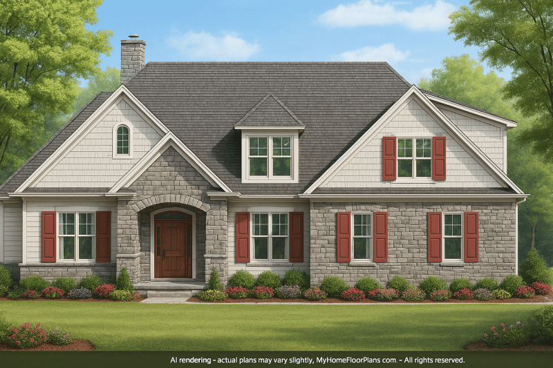 IMPORTANT Make the house as realistic as possible, landscape orientation, and display entire house. Do not cut off right or left side of house!