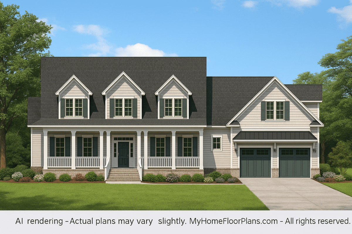 IMPORTANT Make the house as realistic as possible, landscape orientation, and display entire house. Do not cut off right or left side of house!