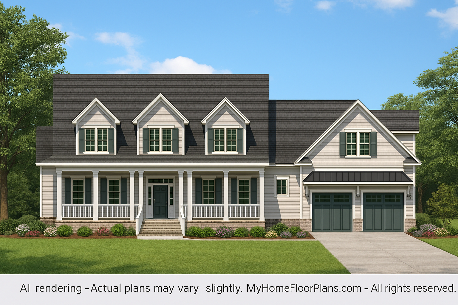 IMPORTANT Make the house as realistic as possible, landscape orientation, and display entire house. Do not cut off right or left side of house!