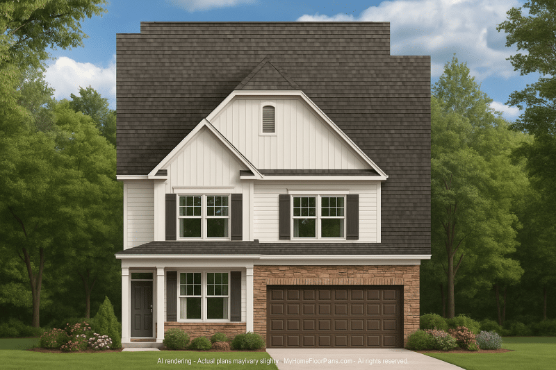 IMPORTANT Make the house as realistic as possible, landscape orientation, and display entire house. Do not cut off right or left side of house!