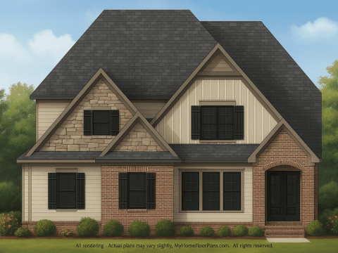 IMPORTANT Make the house as realistic as possible, landscape orientation, and display entire house. Do not cut off right or left side of house!