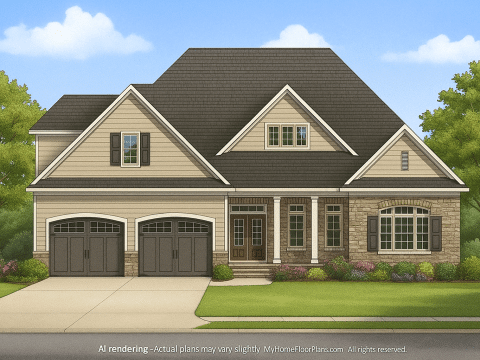 IMPORTANT Make the house as realistic as possible, landscape orientation, and display entire house. Do not cut off right or left side of house!