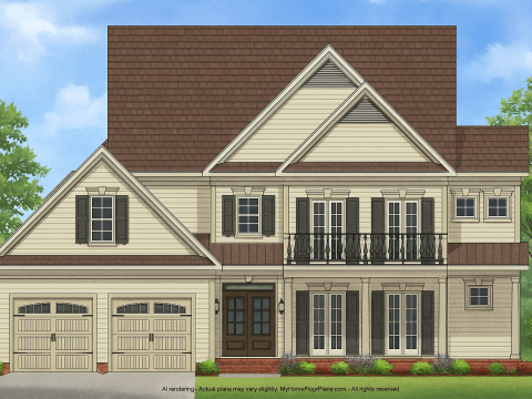 IMPORTANT Make the house as realistic as possible, landscape orientation, and display entire house. Do not cut off right or left side of house!