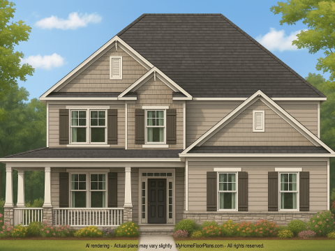 IMPORTANT Make the house as realistic as possible, landscape orientation, and display entire house. Do not cut off right or left side of house!