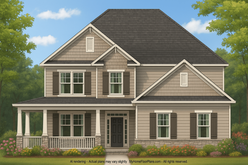 IMPORTANT Make the house as realistic as possible, landscape orientation, and display entire house. Do not cut off right or left side of house!