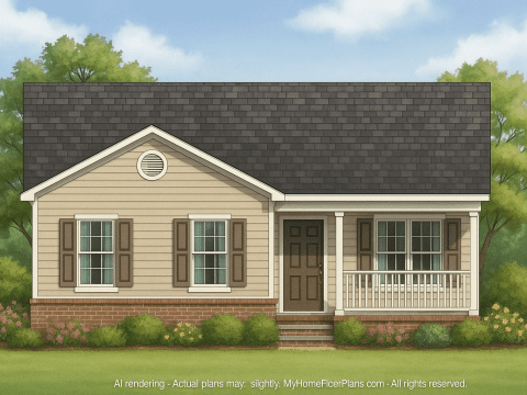 IMPORTANT Make the house as realistic as possible, landscape orientation, and display entire house. Do not cut off right or left side of house!