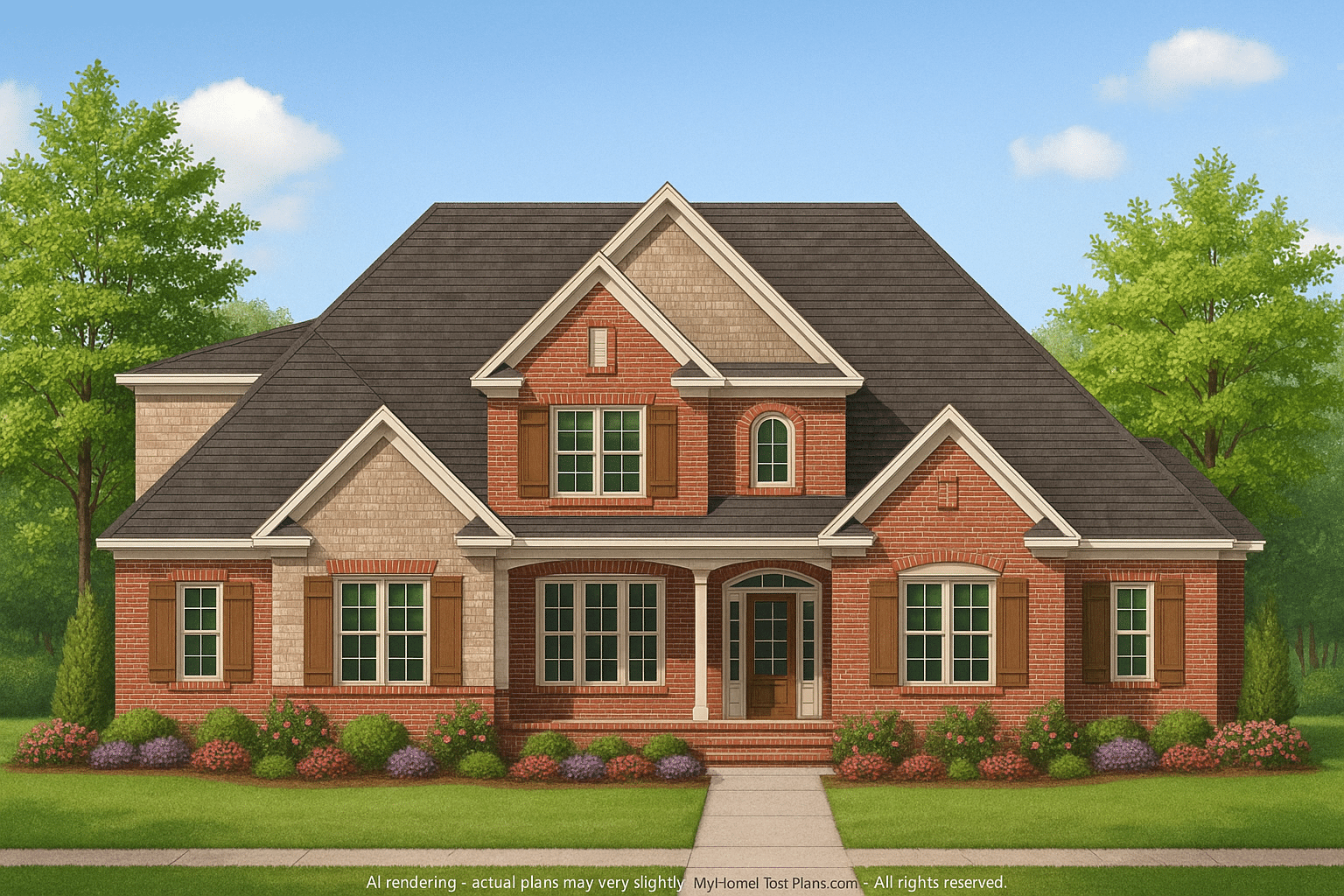 IMPORTANT Make the house as realistic as possible, landscape orientation, and display entire house. Do not cut off right or left side of house!