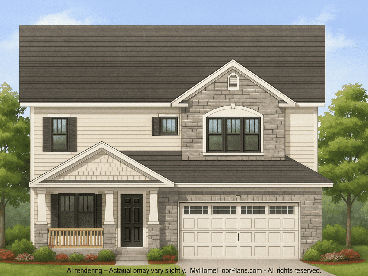 IMPORTANT Make the house as realistic as possible, landscape orientation, and display entire house. Do not cut off right or left side of house!