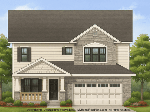 IMPORTANT Make the house as realistic as possible, landscape orientation, and display entire house. Do not cut off right or left side of house!