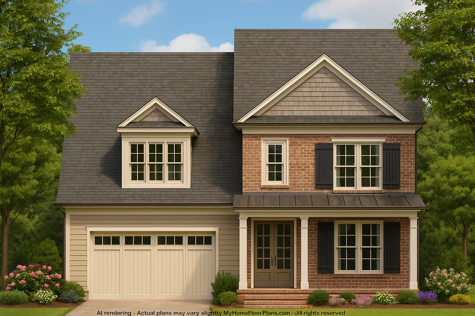 IMPORTANT Make the house as realistic as possible, landscape orientation, and display entire house. Do not cut off right or left side of house!