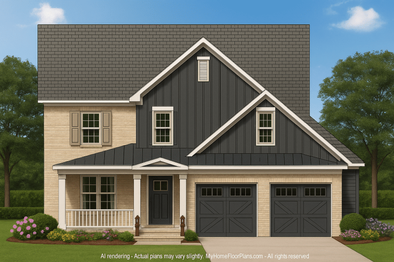 IMPORTANT Make the house as realistic as possible, landscape orientation, and display entire house. Do not cut off right or left side of house!