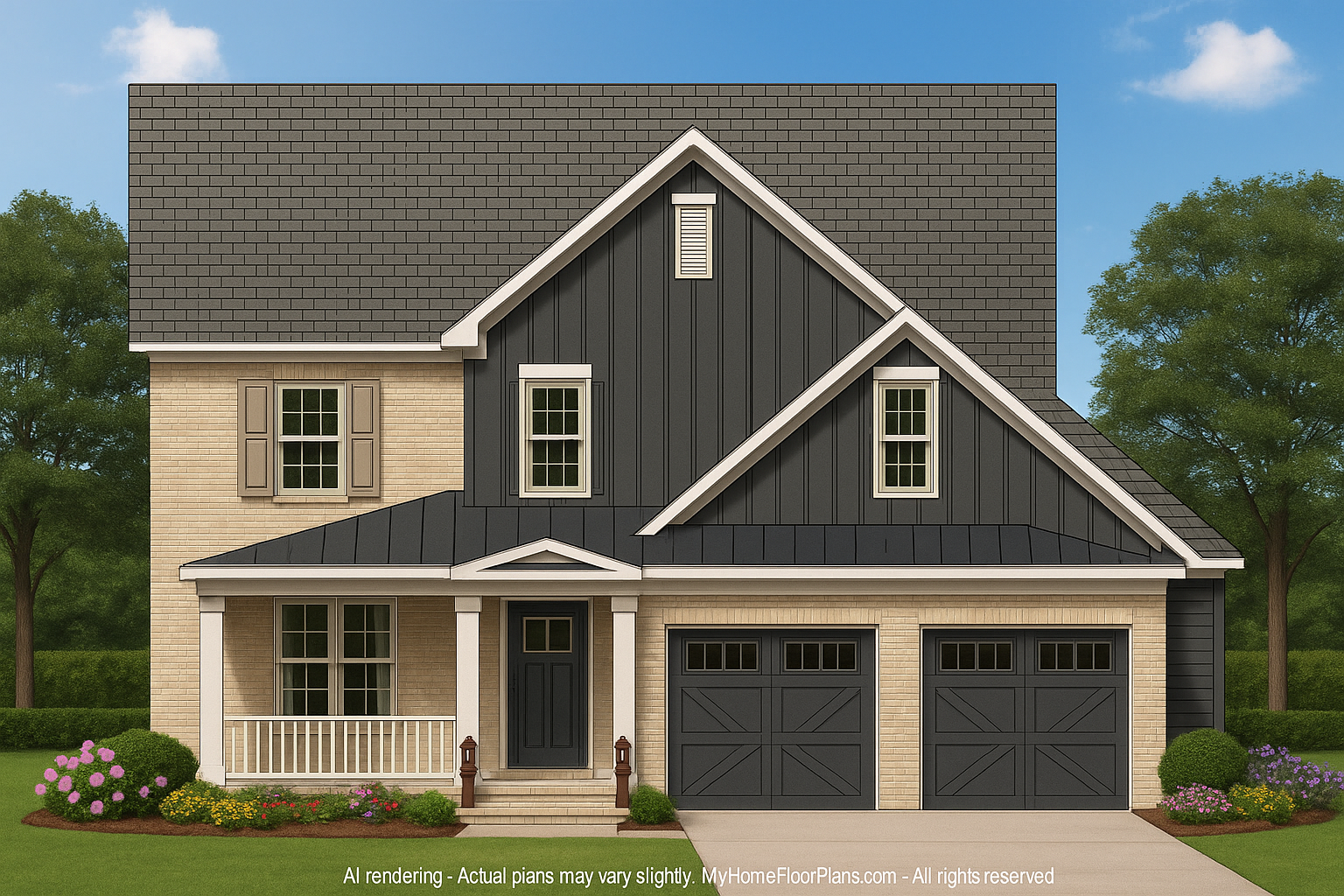 IMPORTANT Make the house as realistic as possible, landscape orientation, and display entire house. Do not cut off right or left side of house!
