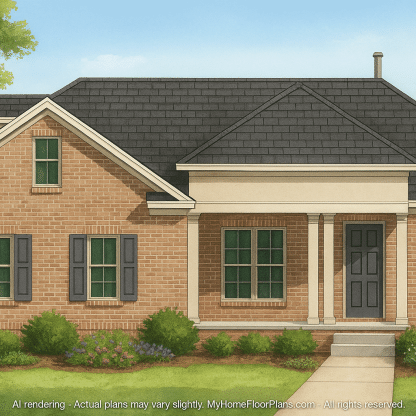 IMPORTANT Make the house as realistic as possible, landscape orientation, and display entire house. Do not cut off right or left side of house!