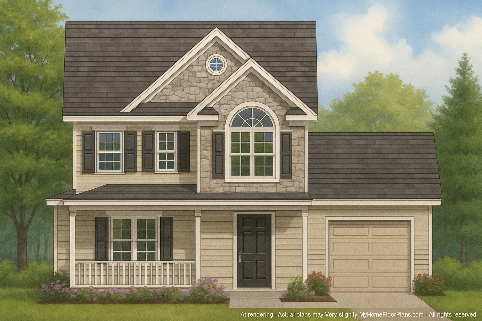 IMPORTANT Make the house as realistic as possible, landscape orientation, and display entire house. Do not cut off right or left side of house!