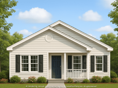 IMPORTANT Make the house as realistic as possible, landscape orientation, and display entire house. Do not cut off right or left side of house!