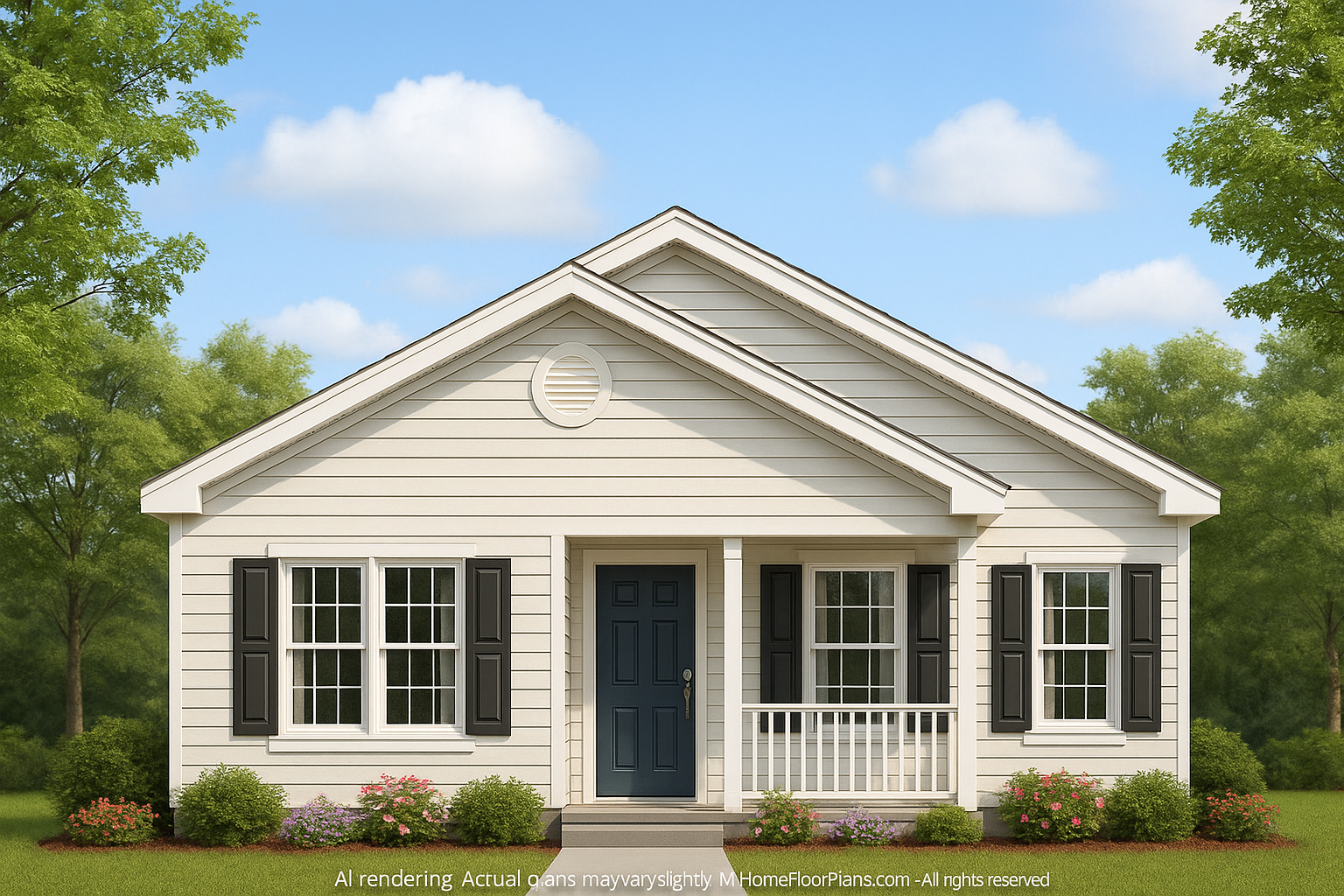 IMPORTANT Make the house as realistic as possible, landscape orientation, and display entire house. Do not cut off right or left side of house!