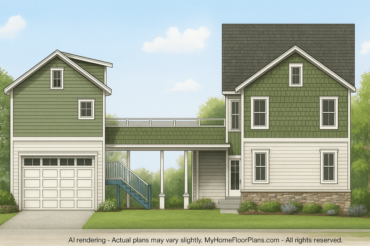 IMPORTANT Make the house as realistic as possible, landscape orientation, and display entire house. Do not cut off right or left side of house!