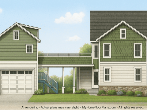 IMPORTANT Make the house as realistic as possible, landscape orientation, and display entire house. Do not cut off right or left side of house!