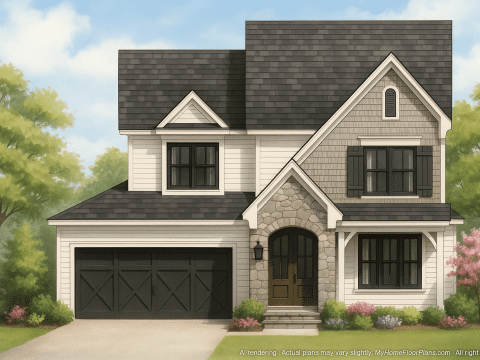 IMPORTANT Make the house as realistic as possible, landscape orientation, and display entire house. Do not cut off right or left side of house!