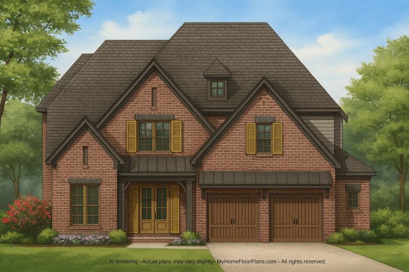 IMPORTANT Make the house as realistic as possible, landscape orientation, and display entire house. Do not cut off right or left side of house!