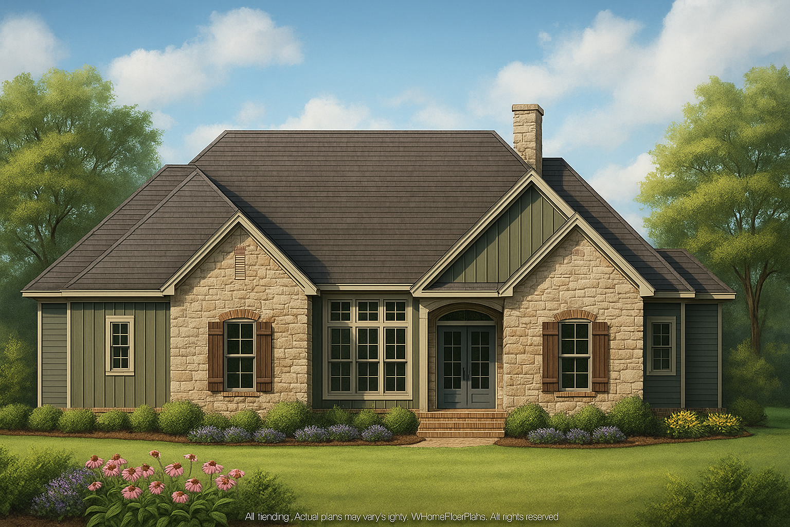 IMPORTANT Make the house as realistic as possible, landscape orientation, and display entire house. Do not cut off right or left side of house!