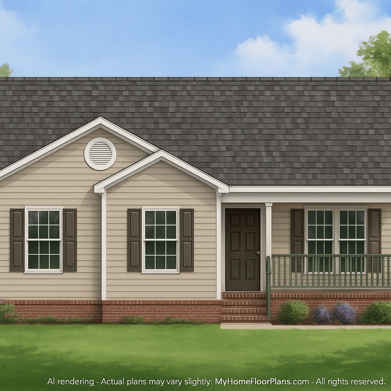 IMPORTANT Make the house as realistic as possible, landscape orientation, and display entire house. Do not cut off right or left side of house!