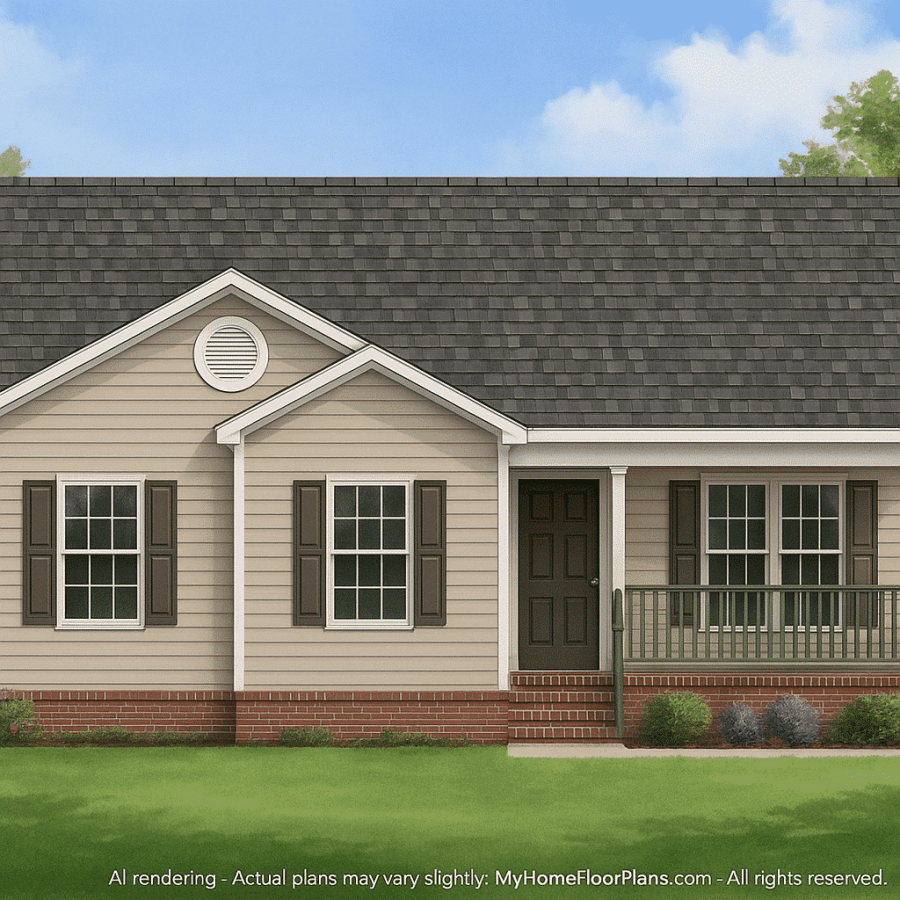 IMPORTANT Make the house as realistic as possible, landscape orientation, and display entire house. Do not cut off right or left side of house!