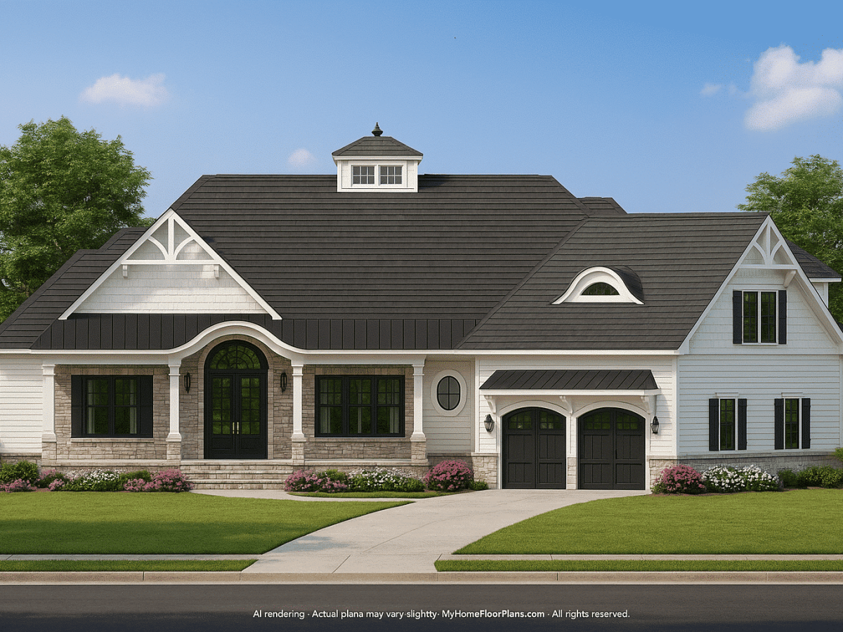 IMPORTANT Make the house as realistic as possible, landscape orientation, and display entire house. Do not cut off right or left side of house!