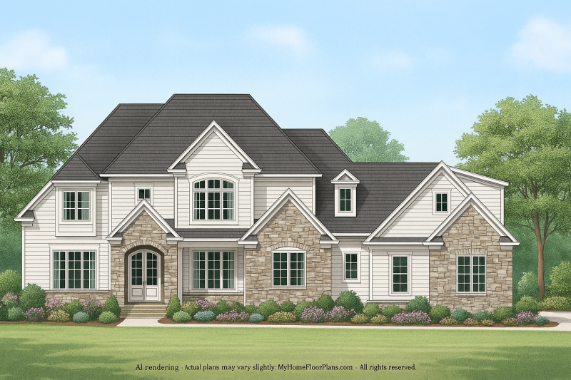 IMPORTANT Make the house as realistic as possible, landscape orientation, and display entire house. Do not cut off right or left side of house!