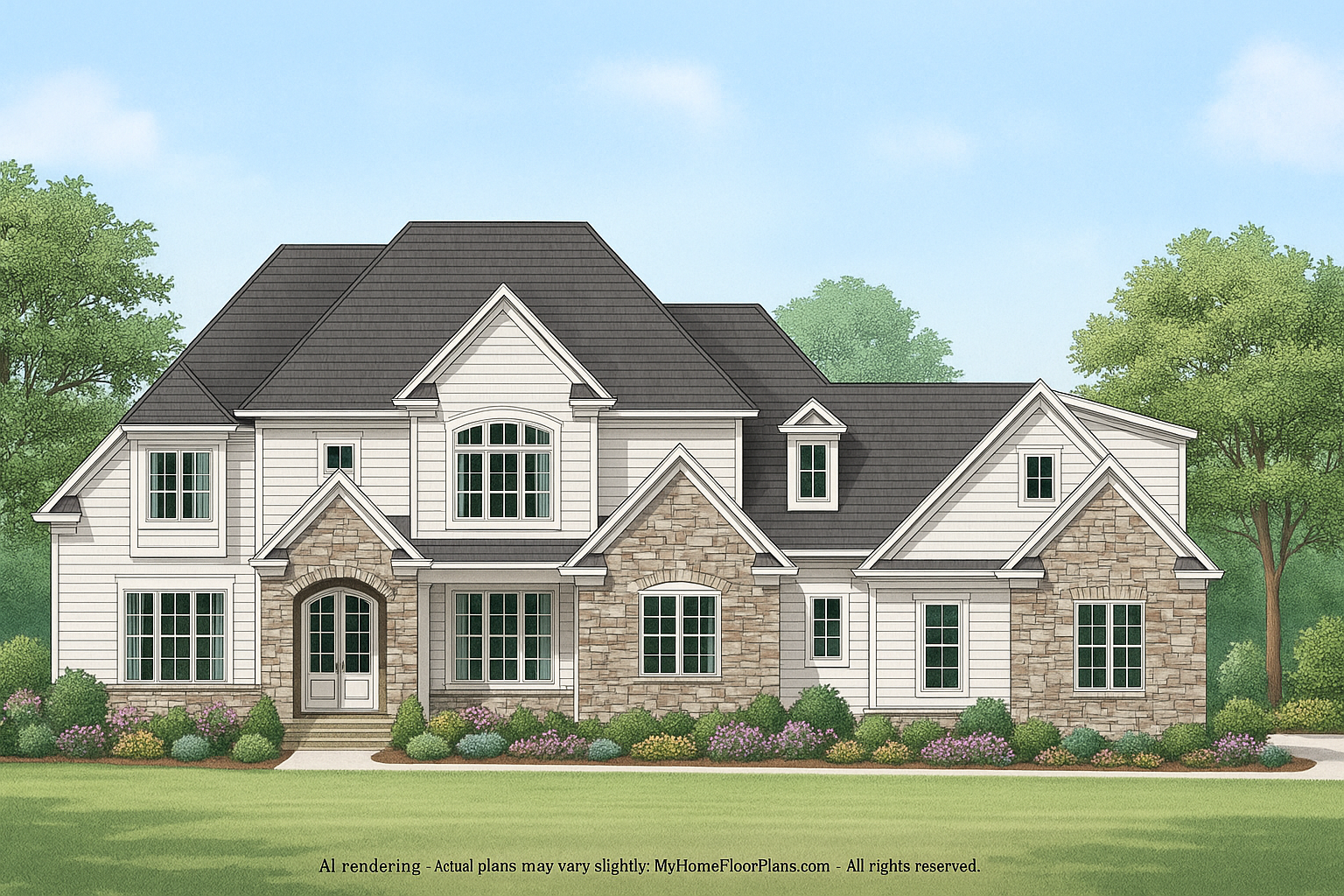 IMPORTANT Make the house as realistic as possible, landscape orientation, and display entire house. Do not cut off right or left side of house!