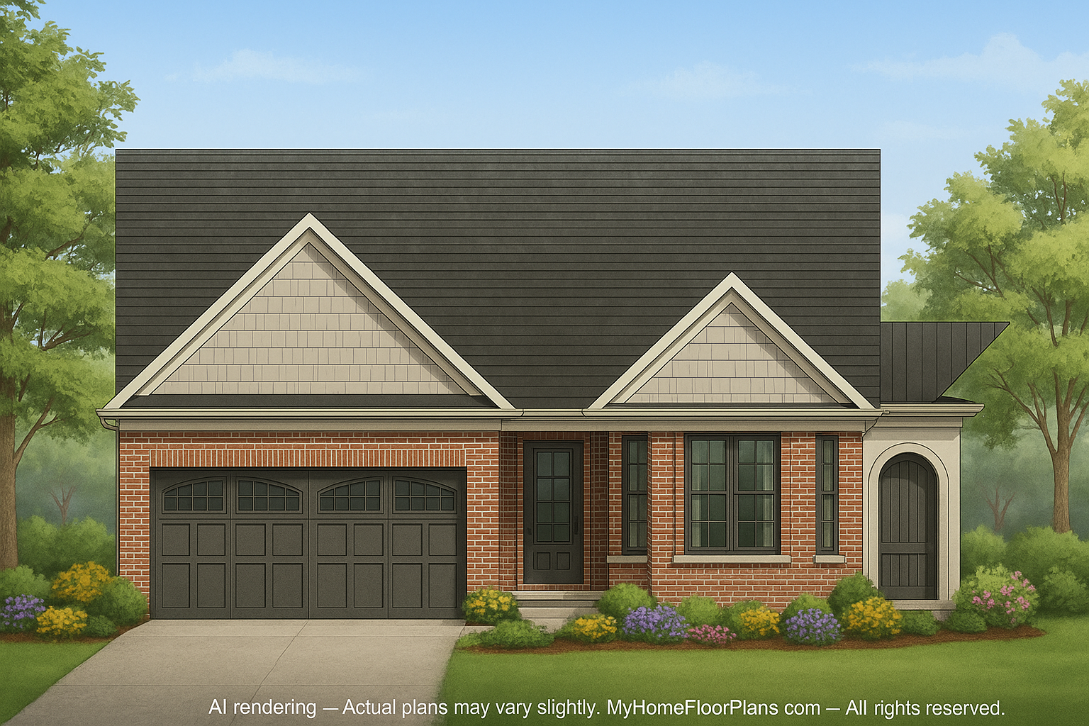 IMPORTANT Make the house as realistic as possible, landscape orientation, and display entire house. Do not cut off right or left side of house!