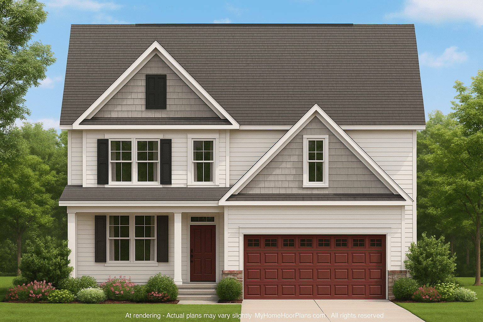 IMPORTANT Make the house as realistic as possible, landscape orientation, and display entire house. Do not cut off right or left side of house!