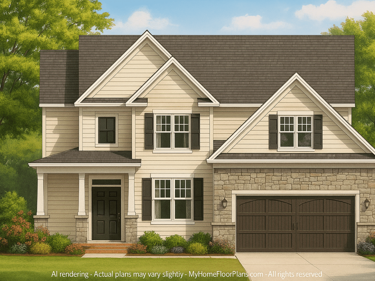 IMPORTANT Make the house as realistic as possible, landscape orientation, and display entire house. Do not cut off right or left side of house!