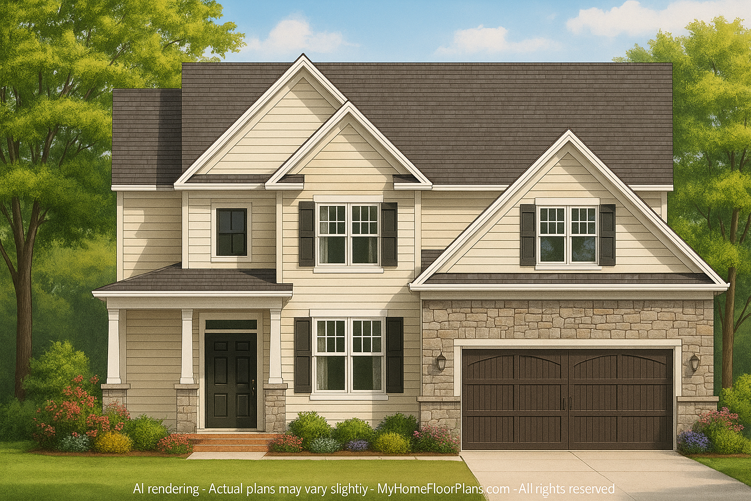 IMPORTANT Make the house as realistic as possible, landscape orientation, and display entire house. Do not cut off right or left side of house!